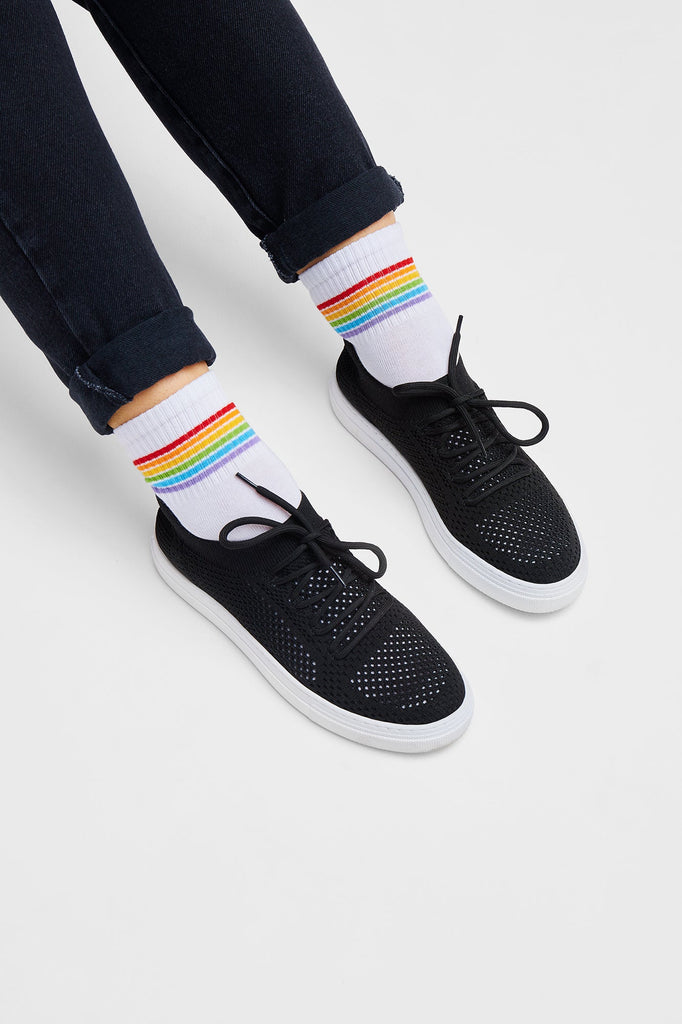 3 PACK Rainbow sneakersocken - Natural Vibes Clothing