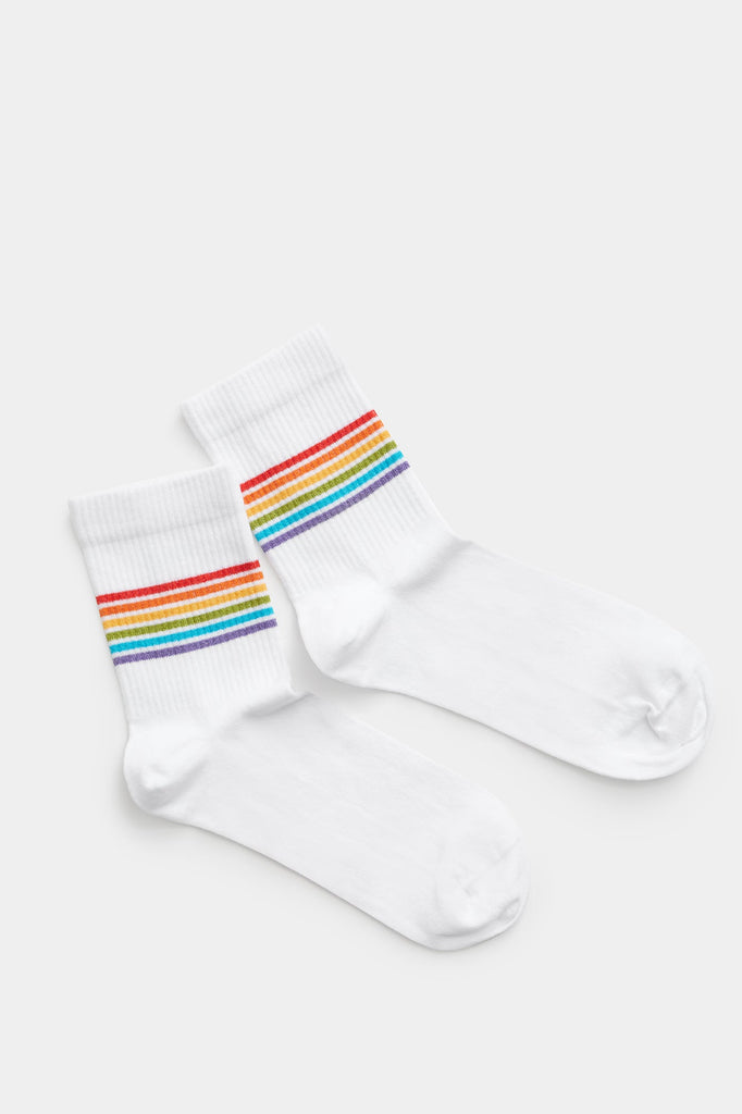 Stripes - Sneakersocken white - Natural Vibes Clothing
